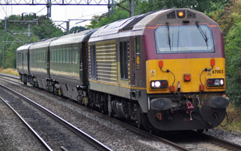 67003 with Coaches
        from Royal Train