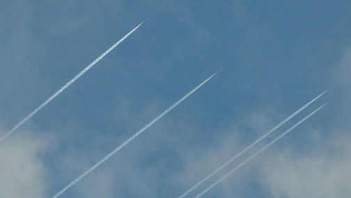 4 aircraft over Birmingham
