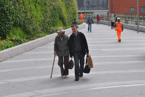 Walk way to Birmingham Moor Street