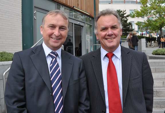 Councillor Ian Ward & Councillor Sir Albert
            Bore