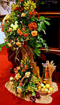 Harvest
              Flower Display by Trish