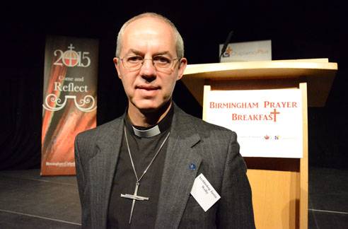 Revd Justin Welby, Archbishop of Canterbury