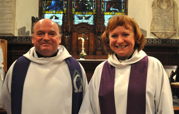 Very Revd Catherine Ogle and Rev Bill Sands