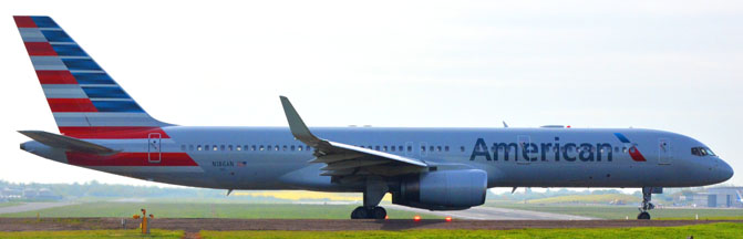 N186an American Airlines inaugural Flight