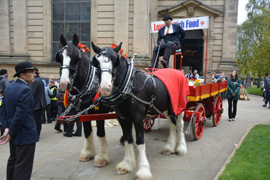 Ken Morris's 100 year old horse-drawn trolley