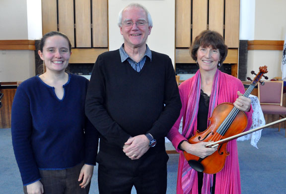 Roger Jones with Helen Pollard and Annie Routley