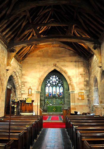 Interior St Giles Church, Sheldon