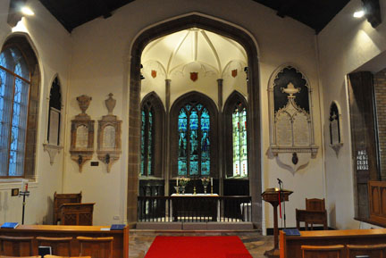 Interior
                  of St Nicholas Church