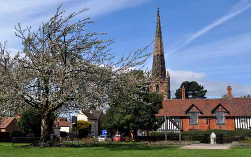 Church and Rose Garden