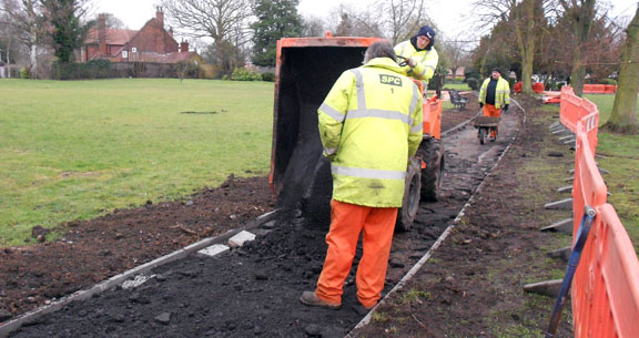 tarmac is laid