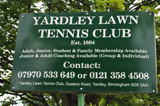 Yardley Lawn tennis
        Club