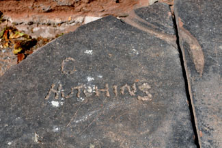 the old signiture in stone